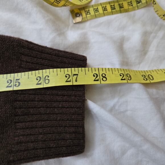 Ermenegildo Zegna Wool Sweater Size XL/54 Full 2-Way Zip Brown Mock Collar Italy - Picture 13 of 14